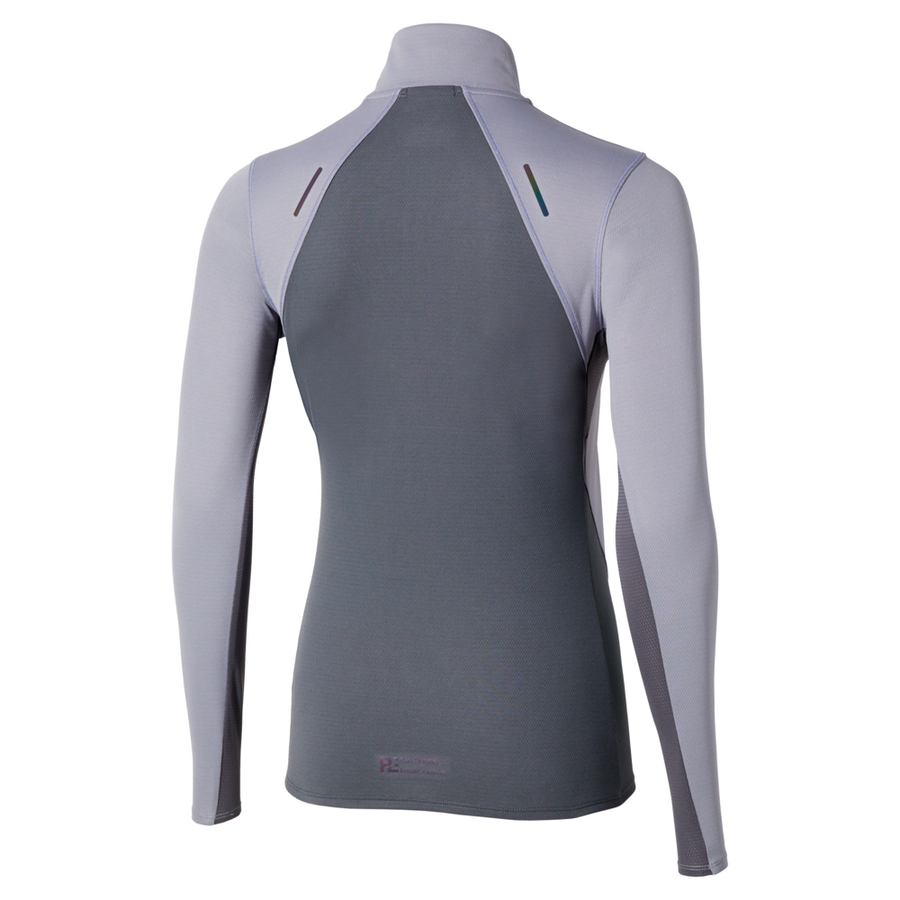 Mizuno Tech Thermal Charge Half Zip Long Sleeve Tee Quicksilver